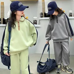 人気商品 ジャージ 子供服 秋 長袖 パーカー セットアップ キッズ カジュアル 女の子 パンツセット スウェット スポーツウェア 春秋着