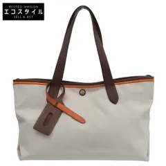 MULBERRY マルベリー キャンパス×レザー トートバッグ メンズ ベージュ