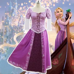 人気商品 ラプンツェル コスプレ 衣装 プリンセス ドレス ハロウィン 仮装 コスチューム 大人用と　子供用
