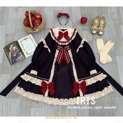 人気商品 春秋ワンピース　　ワンピ　レディース　コスプレ　ハロウイン　可愛い　姫様　お嬢様　風ワンピ　ゴスロリ　日系女子中高生　クラシカLYX今季トレンド
