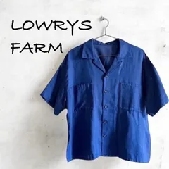 LOWRYS FARM ローリーズファーム 半袖 シャツ トップス ブルー 無地のサムネイル