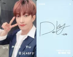 【中古】コレクションカード(男性) SEVENTEEN/DK(ドギョム)/「#HAPPY」・裏面水色/CD「JAPAN 1ST MINI ALBUM WE MAKE YOU」(初回限定盤B)特典フォトカード