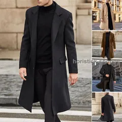 人気商品 チェスターコート ステンカラーコート メンズ アウター ロングコート ロング丈 秋冬 秋服 冬服
