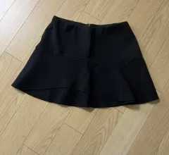 ザラ ZARA 밴딩 ブラック フレア ミニスカート M