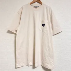 美品 CARHARTT WIP カーハート 25SS S/S INGO POCKET T-SHIRT ブラックハートワンポイント ポケットTシャツ ナチュラル L