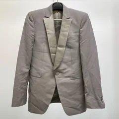 VIKTOR&ROLF ヴィクター＆ロルフ タキシード ジャケット グレー Mサイズ 無地 1B 衿サテン切替 【MN62】2000000881898のサムネイル