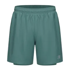 カリマー メンズ ボトムス ハーフパンツ・ショーツ ショートパンツ Karrimor 2 in 1 Running Shorts Mens Green Spruce グリーンのサムネイル