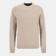 バブアー メンズ アウター ニット・セーター クルーネック Barbour Grangetown Crew Neck Jumper Stone ST17 ストーンのサムネイル