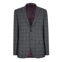 テッドベーカー メンズ アウター ジャケット・ブルゾン Ted Baker TB T Zion TxtdChkJkt Sn41 Charcoal チャコールのサムネイル