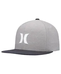 ハーレー メンズ アクセサリー 帽子 Hurley Mens Gray Phantom Core Snapback Hat Gray グレー