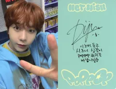 【中古】コレクションカード(男性) NCT WISH/リョウ(RYO)/裏面緑・印刷サイン、メッセージ入り/CD「poppop」(Jewel Case Group Ver.)フォトカード