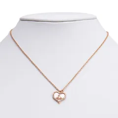 ヴィヴィアンウエストウッドVivienne Westwood ペトラ ハートストーンネックレス ピンクゴールド