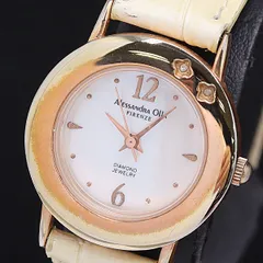 保/箱付 アレサンドラオーラ AO-630 QZ シェル文字盤 レディース腕時計 2000000 NSK MTY