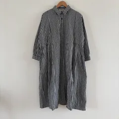 ギンガムチェック シャツワンピース 長袖  ゆったり オーバーサイズ シンプル