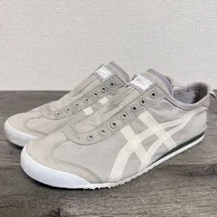 オニツカタイガー Onitsuka Tiger メキシコ66 スリッポン KONBU®-N 1183B603 日本製ナイロン 薄底スニーカー 27cm オイスターグレー/ホワイト メンズ