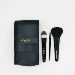 メイクブラシケース+ブラシ3本セット　イヴサンローラン