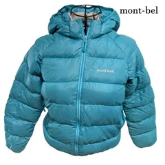 mont-bell モンベル キッズ コロラドパーカ 140 ダウンジャケット ターコイズブルー
