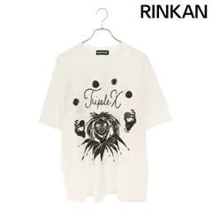 ゴッドセレクショントリプルエックス ロゴプリントTシャツ メンズ L