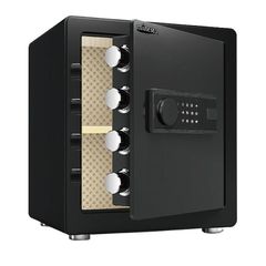 金庫 43L ブラック　電子テンキー式 鍵2本　振動警報 防犯b678 金庫 43L ブラック 電子テンキー式 鍵2本 振動警報 防犯b678 - メルカリ
