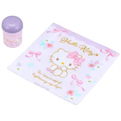 ☆ ハローキティーリボン ☆ キャラクター おしぼりセット おしぼりセット おしぼり おしぼりケース おしぼりタオル おしぼり入れ お手拭き ハンドタオル 手拭きタオル OSK オーエスケー OC-1 ケース付き 子供 キッズ キャラクター グッズ 保育園