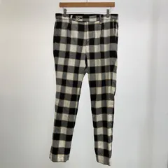 meagratia メアグラーティア メンズ スーツ パンツ ホワイト Mサイズ チェック ストレッチ 1プリーツ 【MN72】 2000002508243のサムネイル