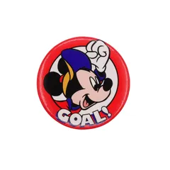 DISNEY ミッキーマウス GOAL! レトロ 缶バッジ ディズニー キャラクター 缶バッチ ピンバッチ brooch-8121