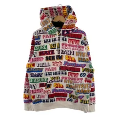 【中古品】Supreme シュプリーム 17AW HYSTERIC GLAMOUR ヒステリックグラマー TEXT HOODED SWEATSHIRT パーカー ブランド 古着 【149-260412-gm-04-fuz】