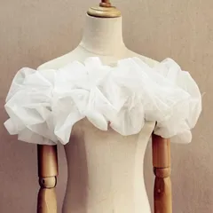 人気商品 ドレスアレンジ ウェディングボレロ ウエディングボレロ ショール ストール 二の腕カバー 花嫁 結婚式 二次会 披露宴 お色直し 前撮り 黒 ブラックのサムネイル