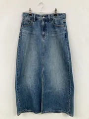 UNIQLO ユニクロ デニムスカート ウエスト64cm ヒップ91cm ブルー