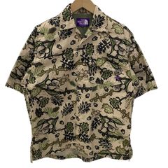 THE NORTH FACE 総柄 アロハシャツ XL ブラウン - メルカリ