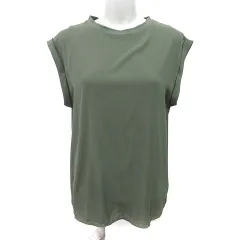 アーバンリサーチ ドアーズ URBAN RESEARCH DOORS シフォンブラウス フレンチスリーブ ONE 緑 カーキ /YI