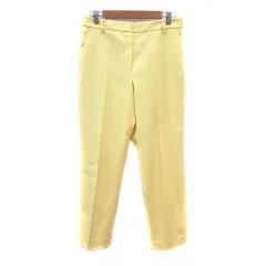プラステ PLST テーパードパンツ スラックス 麻混 リネン混 XXL 黄色 イエロー /MN
