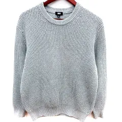 ユニクロ UNIQLO ニット セーター 長袖 M グレー /RT ●RY