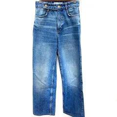 ザラ ZARA パンツ デニム ジーンズ ストレート ロング 24 インディゴ /RT