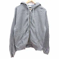 チャンピオン CHAMPION MONKEY TIME パーカー スウェット ジップアップ 長袖 M グレー /YK