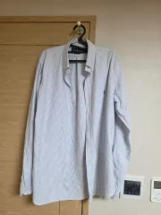 正規品 ポロ ラルフローレン クラシックフィット ブルー ストライプ シャツ (M)