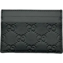 グッチ GUCCI グッチシマ カードケース 233166 ブラック レザー ユニセックス 名刺入れ
