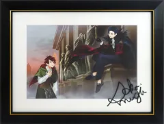 【中古】原画イラストボード 付属品付)A3! Memoria. 複製サイン入りキャラファイングラフ／月岡 紬
