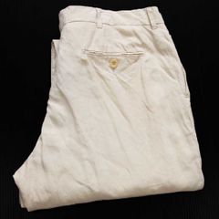 ポロバイラルフローレン ウールリネン 2タック ワイドストレート