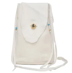 新品 UNDERCOVER アンダーカバー 25SS 日本製 ディアスキンショルダーポーチ アイモチーフ UC1E4B04 Off White 巾着 バッグ カバン g24867のサムネイル