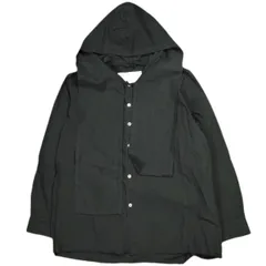 新品 CAMIEL FORTGENS カミエル フォートヘンス 24AW HOODED SCARF SHIRT フーデッドスカーフシャツ CF.18.04.03.01 S BLACK 定価74,800円 トップス g24919のサムネイル