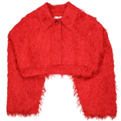 新品 CLANE クラネ 24SS FRINGE SHORT JACKET フリンジショートジャケット 16103-0422 1 RED 定価41,800円 アウター g25078のサムネイル