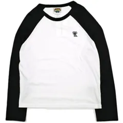 新品 Acne Studios アクネストゥディオズ 25SS ロングスリーブTシャツ レギュラーフィット FN-UX-TSHI000094 L Optic White/Black 定価46,200円 長袖 ラグラン ベースボール トップス g25080のサムネイル