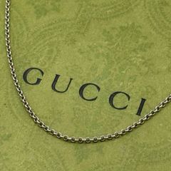 美品✨ グッチ GUCCIネックレス あずきチェーン 50cm シルバー Ag