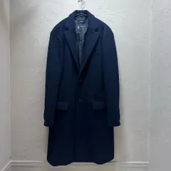 SHIPS シップス SUPER140's Chester Coat チェスターコート 114-45-0075 ブラック size:Ｍ【代官山B04】