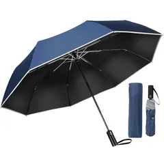 【新品】 MOTIFUN 折りたたみ傘 ワンタッチ 自動開閉 大きいサイズ【 210T 超撥水・ 8本骨 晴雨兼用】耐風 折り畳み傘 豪雨対応 おりたたみ傘 梅雨対策 台風対応 uvカット 日傘 紫外線遮断 軽量 反射テープ 丈夫 折畳傘 メンズ 収納ポーチ付