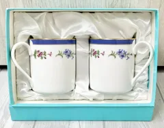 TIFFANY＆Co. Tiffany Floral ティファニー フローラル ペア マグカップ ブルー系