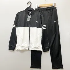 adidas アディダス キッズ ジャージ セットアップ 150cm DV1735 ブラック×ホワイト