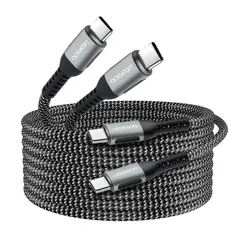 【新品】 aceyoon USB C ケーブル 3M 2本 Type C ストレート 長い ケーブル 充電コード PD 最大100W 急速充電 タイプC 3メートル 480Mbps データ同期 CtoC オス-オス for iPhone16 シリーズ fo 0