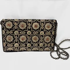 ビーズ刺繍 ハンドバッグ ヴィンテージ アンティーク 古着